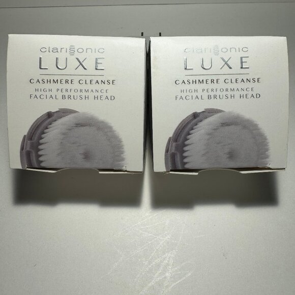 Clarisonic Luxe Cashmere Facial Cleansing Brush Head Replacement 2 PACK - Picture 1 of 3